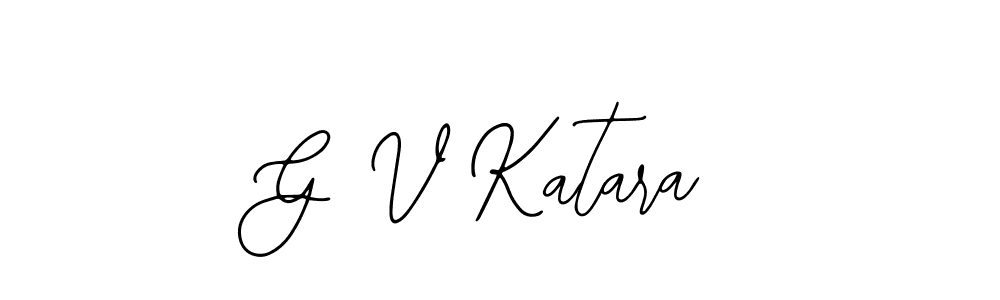 if you are searching for the best signature style for your name G V Katara. so please give up your signature search. here we have designed multiple signature styles  using Bearetta-2O07w. G V Katara signature style 12 images and pictures png