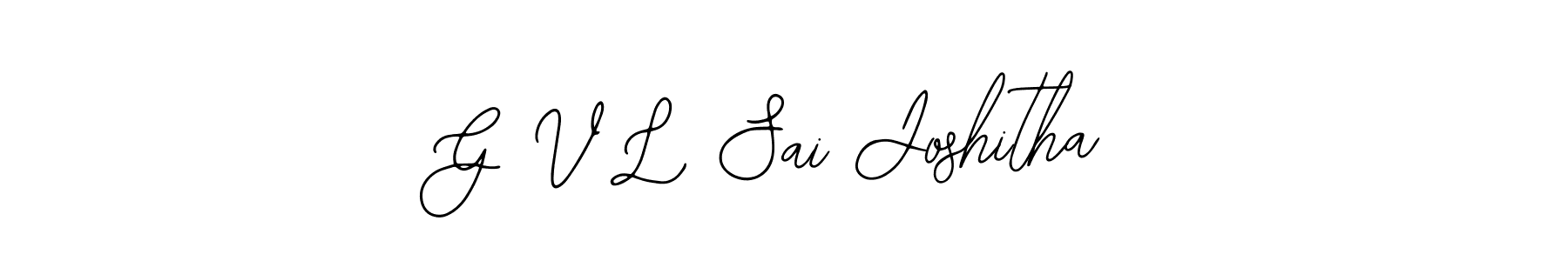 if you are searching for the best signature style for your name G V L Sai Joshitha. so please give up your signature search. here we have designed multiple signature styles  using Bearetta-2O07w. G V L Sai Joshitha signature style 12 images and pictures png