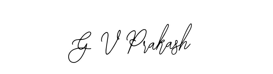 Bearetta-2O07w is a professional signature style that is perfect for those who want to add a touch of class to their signature. It is also a great choice for those who want to make their signature more unique. Get G V Prakash name to fancy signature for free. G V Prakash signature style 12 images and pictures png