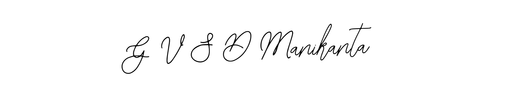Create a beautiful signature design for name G V S D Manikanta. With this signature (Bearetta-2O07w) fonts, you can make a handwritten signature for free. G V S D Manikanta signature style 12 images and pictures png