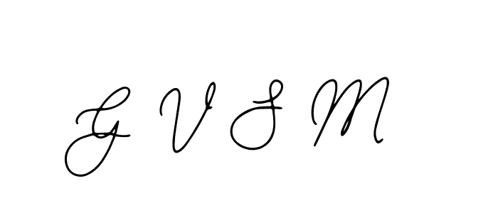 Design your own signature with our free online signature maker. With this signature software, you can create a handwritten (Bearetta-2O07w) signature for name G V S M. G V S M signature style 12 images and pictures png