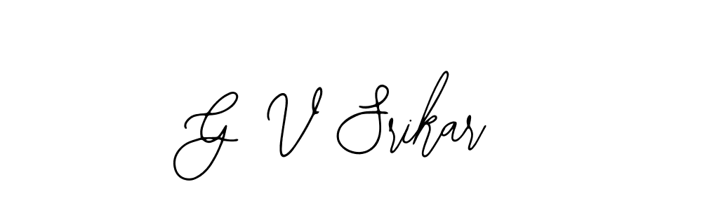 Make a beautiful signature design for name G V Srikar. Use this online signature maker to create a handwritten signature for free. G V Srikar signature style 12 images and pictures png