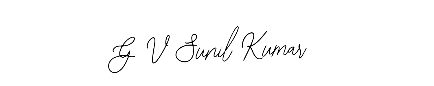 How to Draw G V Sunil Kumar signature style? Bearetta-2O07w is a latest design signature styles for name G V Sunil Kumar. G V Sunil Kumar signature style 12 images and pictures png