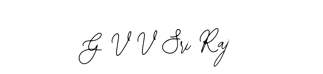 if you are searching for the best signature style for your name G V V Sri Raj. so please give up your signature search. here we have designed multiple signature styles  using Bearetta-2O07w. G V V Sri Raj signature style 12 images and pictures png