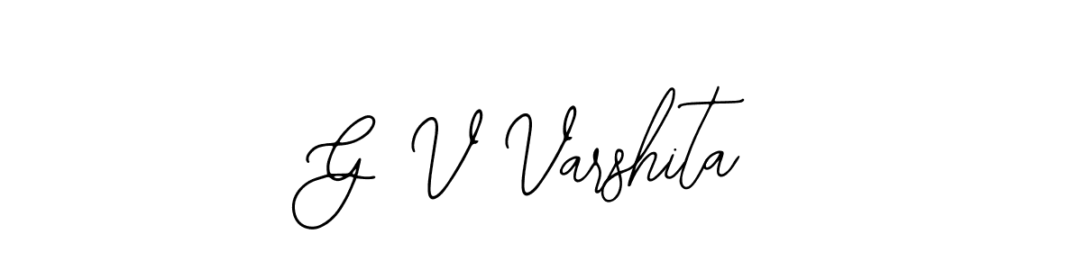 if you are searching for the best signature style for your name G V Varshita. so please give up your signature search. here we have designed multiple signature styles  using Bearetta-2O07w. G V Varshita signature style 12 images and pictures png