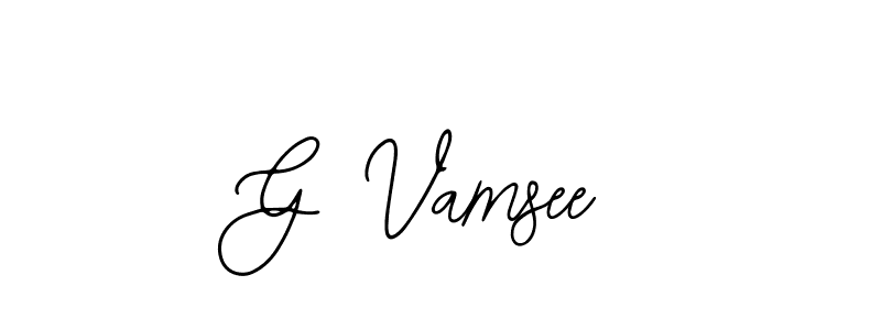 Also we have G Vamsee name is the best signature style. Create professional handwritten signature collection using Bearetta-2O07w autograph style. G Vamsee signature style 12 images and pictures png