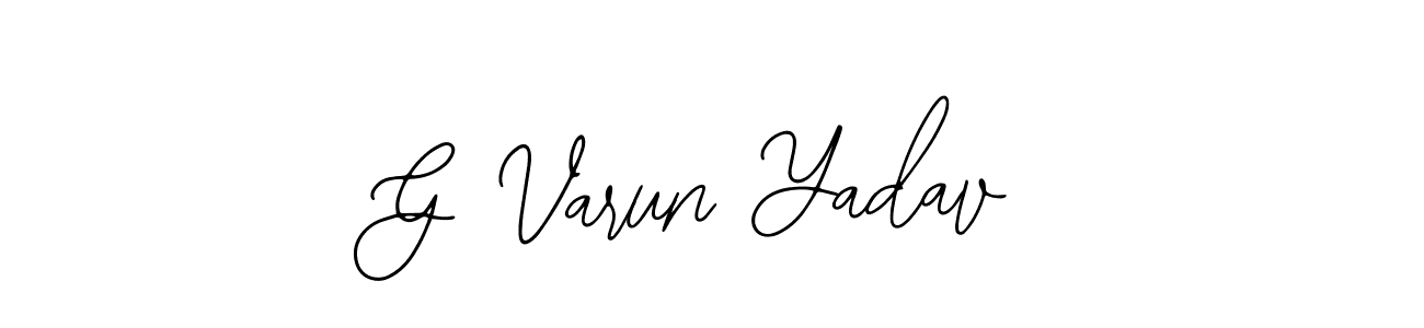 Similarly Bearetta-2O07w is the best handwritten signature design. Signature creator online .You can use it as an online autograph creator for name G Varun Yadav. G Varun Yadav signature style 12 images and pictures png