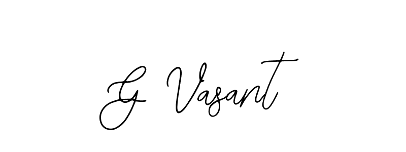 How to Draw G Vasant signature style? Bearetta-2O07w is a latest design signature styles for name G Vasant. G Vasant signature style 12 images and pictures png