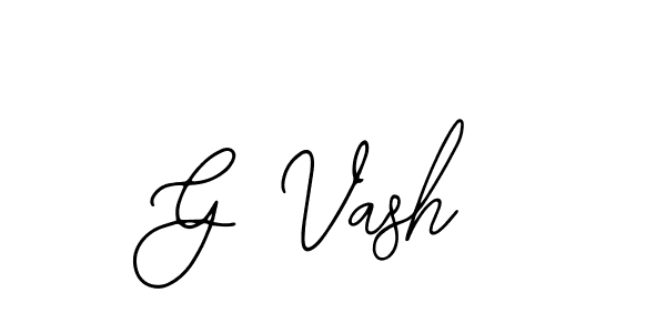 Use a signature maker to create a handwritten signature online. With this signature software, you can design (Bearetta-2O07w) your own signature for name G Vash. G Vash signature style 12 images and pictures png