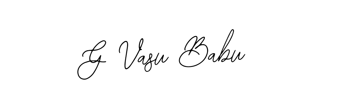 Design your own signature with our free online signature maker. With this signature software, you can create a handwritten (Bearetta-2O07w) signature for name G Vasu Babu. G Vasu Babu signature style 12 images and pictures png