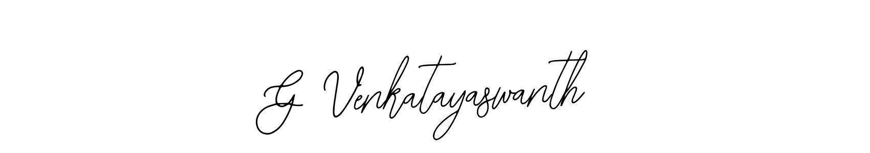 Create a beautiful signature design for name G Venkatayaswanth. With this signature (Bearetta-2O07w) fonts, you can make a handwritten signature for free. G Venkatayaswanth signature style 12 images and pictures png