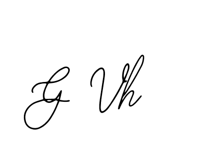 You should practise on your own different ways (Bearetta-2O07w) to write your name (G Vh) in signature. don't let someone else do it for you. G Vh signature style 12 images and pictures png