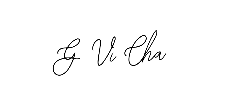 Design your own signature with our free online signature maker. With this signature software, you can create a handwritten (Bearetta-2O07w) signature for name G Vi Cha. G Vi Cha signature style 12 images and pictures png