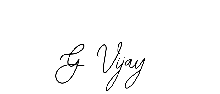 Also You can easily find your signature by using the search form. We will create G Vijay name handwritten signature images for you free of cost using Bearetta-2O07w sign style. G Vijay signature style 12 images and pictures png