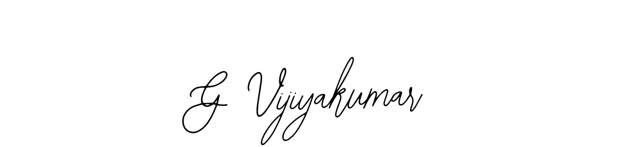 Use a signature maker to create a handwritten signature online. With this signature software, you can design (Bearetta-2O07w) your own signature for name G Vijiyakumar. G Vijiyakumar signature style 12 images and pictures png