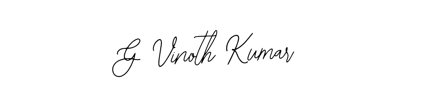 if you are searching for the best signature style for your name G Vinoth Kumar. so please give up your signature search. here we have designed multiple signature styles  using Bearetta-2O07w. G Vinoth Kumar signature style 12 images and pictures png