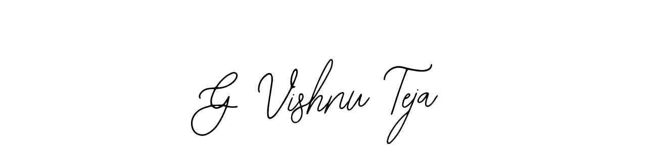 Make a beautiful signature design for name G Vishnu Teja. Use this online signature maker to create a handwritten signature for free. G Vishnu Teja signature style 12 images and pictures png