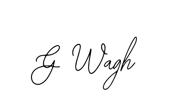 Bearetta-2O07w is a professional signature style that is perfect for those who want to add a touch of class to their signature. It is also a great choice for those who want to make their signature more unique. Get G Wagh name to fancy signature for free. G Wagh signature style 12 images and pictures png