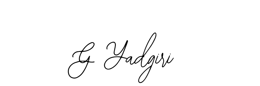 How to make G Yadgiri signature? Bearetta-2O07w is a professional autograph style. Create handwritten signature for G Yadgiri name. G Yadgiri signature style 12 images and pictures png