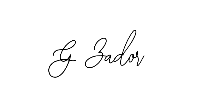 How to make G Zador signature? Bearetta-2O07w is a professional autograph style. Create handwritten signature for G Zador name. G Zador signature style 12 images and pictures png