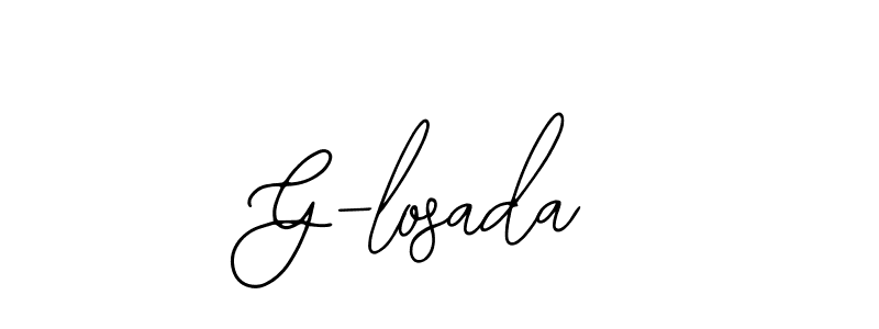 Design your own signature with our free online signature maker. With this signature software, you can create a handwritten (Bearetta-2O07w) signature for name G-losada. G-losada signature style 12 images and pictures png