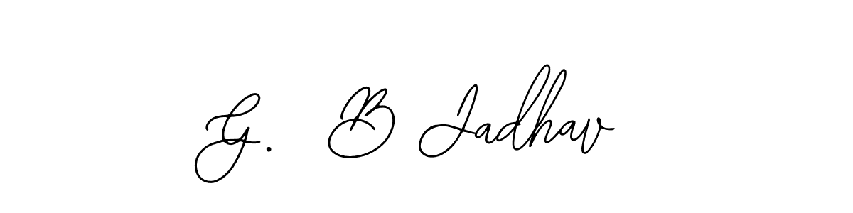 This is the best signature style for the G.  B Jadhav name. Also you like these signature font (Bearetta-2O07w). Mix name signature. G.  B Jadhav signature style 12 images and pictures png