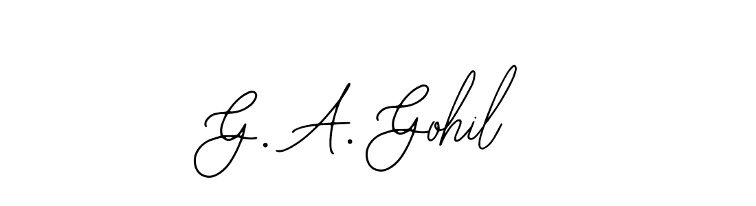 It looks lik you need a new signature style for name G. A. Gohil. Design unique handwritten (Bearetta-2O07w) signature with our free signature maker in just a few clicks. G. A. Gohil signature style 12 images and pictures png