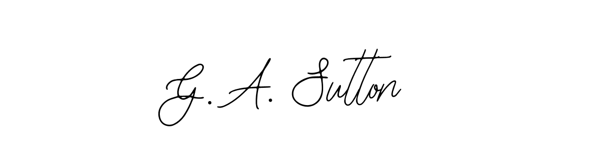 Check out images of Autograph of G. A. Sutton name. Actor G. A. Sutton Signature Style. Bearetta-2O07w is a professional sign style online. G. A. Sutton signature style 12 images and pictures png