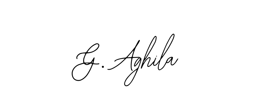 How to Draw G. Aghila signature style? Bearetta-2O07w is a latest design signature styles for name G. Aghila. G. Aghila signature style 12 images and pictures png