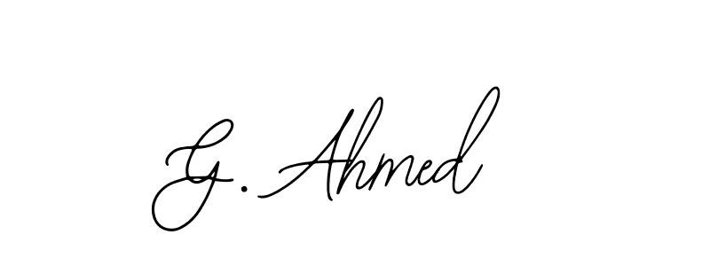 Best and Professional Signature Style for G. Ahmed. Bearetta-2O07w Best Signature Style Collection. G. Ahmed signature style 12 images and pictures png