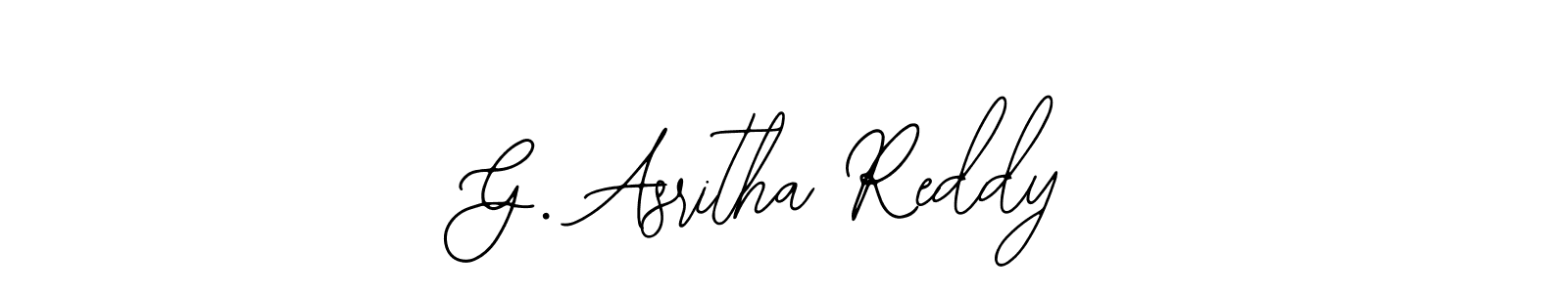 The best way (Bearetta-2O07w) to make a short signature is to pick only two or three words in your name. The name G. Asritha Reddy include a total of six letters. For converting this name. G. Asritha Reddy signature style 12 images and pictures png