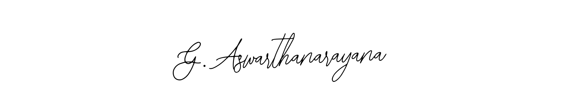 Also we have G. Aswarthanarayana name is the best signature style. Create professional handwritten signature collection using Bearetta-2O07w autograph style. G. Aswarthanarayana signature style 12 images and pictures png