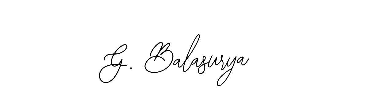 You should practise on your own different ways (Bearetta-2O07w) to write your name (G. Balasurya) in signature. don't let someone else do it for you. G. Balasurya signature style 12 images and pictures png