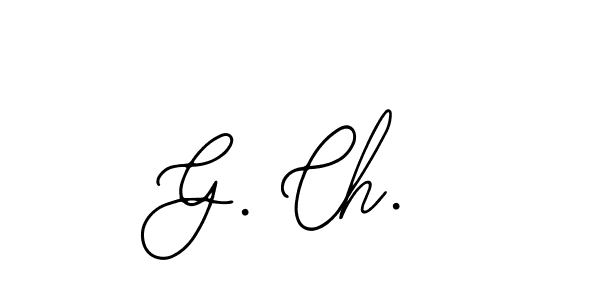 Create a beautiful signature design for name G. Ch.. With this signature (Bearetta-2O07w) fonts, you can make a handwritten signature for free. G. Ch. signature style 12 images and pictures png