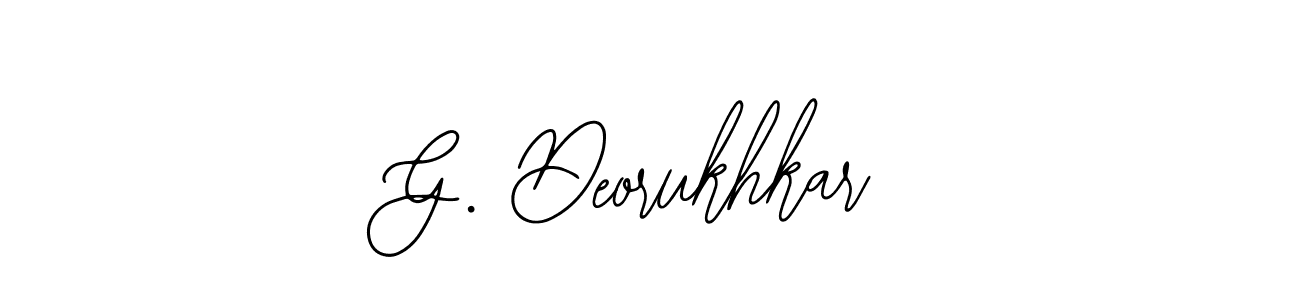 How to make G. Deorukhkar signature? Bearetta-2O07w is a professional autograph style. Create handwritten signature for G. Deorukhkar name. G. Deorukhkar signature style 12 images and pictures png