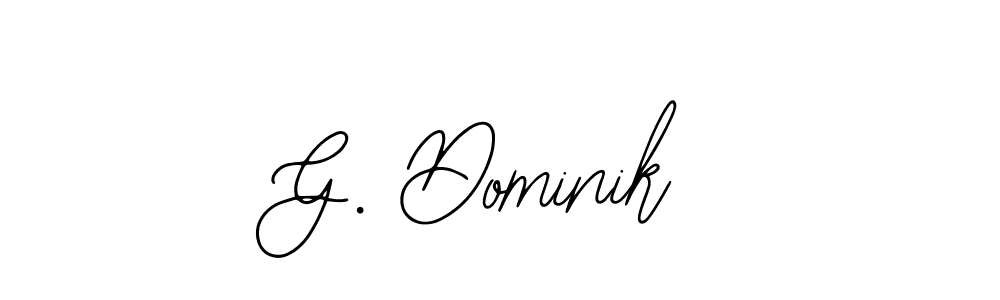 if you are searching for the best signature style for your name G. Dominik. so please give up your signature search. here we have designed multiple signature styles  using Bearetta-2O07w. G. Dominik signature style 12 images and pictures png