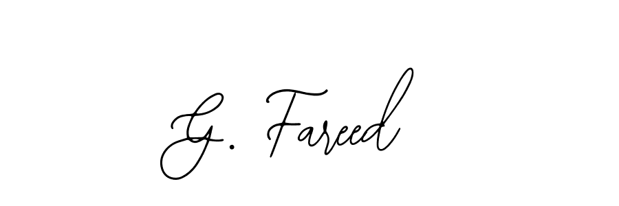 Create a beautiful signature design for name G. Fareed. With this signature (Bearetta-2O07w) fonts, you can make a handwritten signature for free. G. Fareed signature style 12 images and pictures png
