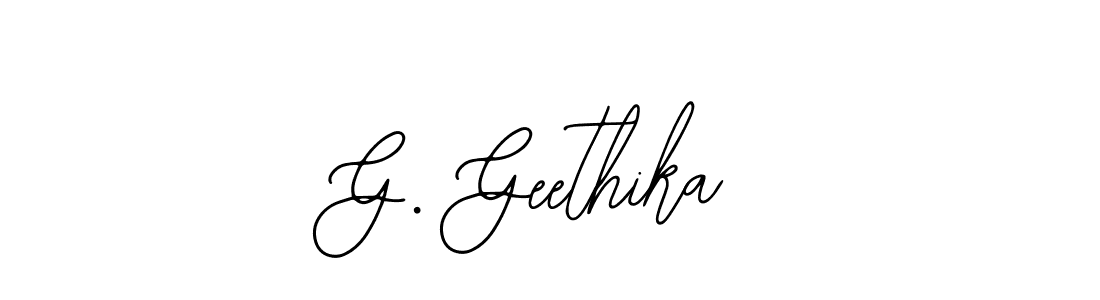 Use a signature maker to create a handwritten signature online. With this signature software, you can design (Bearetta-2O07w) your own signature for name G. Geethika. G. Geethika signature style 12 images and pictures png