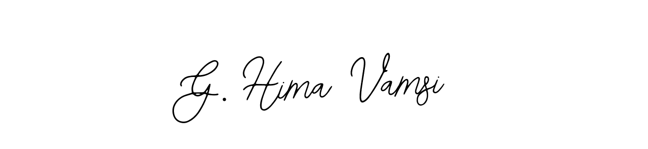 Make a beautiful signature design for name G. Hima Vamsi. With this signature (Bearetta-2O07w) style, you can create a handwritten signature for free. G. Hima Vamsi signature style 12 images and pictures png