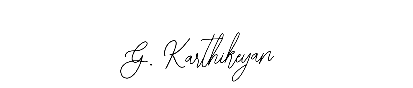 How to make G. Karthikeyan signature? Bearetta-2O07w is a professional autograph style. Create handwritten signature for G. Karthikeyan name. G. Karthikeyan signature style 12 images and pictures png