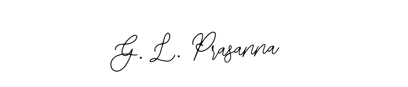 Create a beautiful signature design for name G. L. Prasanna. With this signature (Bearetta-2O07w) fonts, you can make a handwritten signature for free. G. L. Prasanna signature style 12 images and pictures png