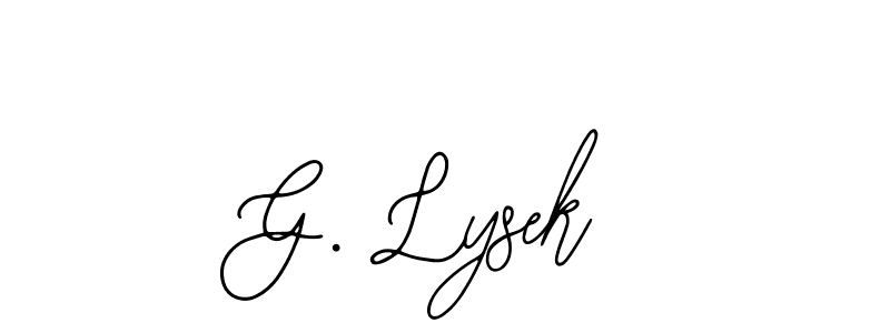 This is the best signature style for the G. Lysek name. Also you like these signature font (Bearetta-2O07w). Mix name signature. G. Lysek signature style 12 images and pictures png