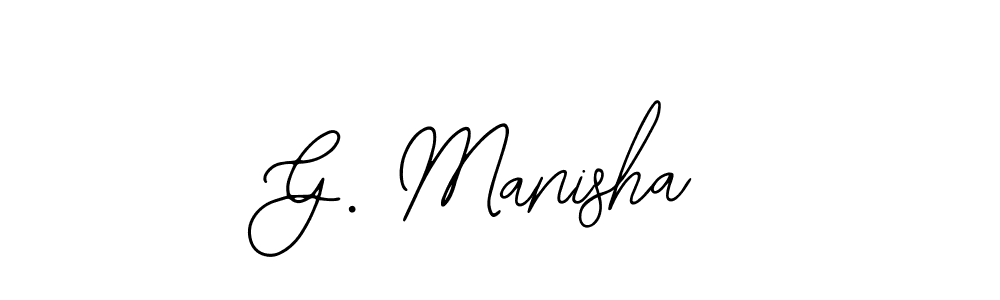 See photos of G. Manisha official signature by Spectra . Check more albums & portfolios. Read reviews & check more about Bearetta-2O07w font. G. Manisha signature style 12 images and pictures png