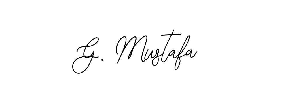Use a signature maker to create a handwritten signature online. With this signature software, you can design (Bearetta-2O07w) your own signature for name G. Mustafa. G. Mustafa signature style 12 images and pictures png