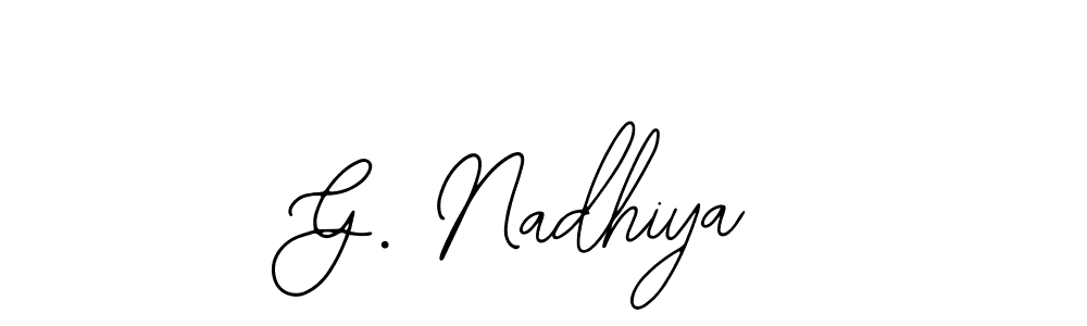 Make a beautiful signature design for name G. Nadhiya. Use this online signature maker to create a handwritten signature for free. G. Nadhiya signature style 12 images and pictures png
