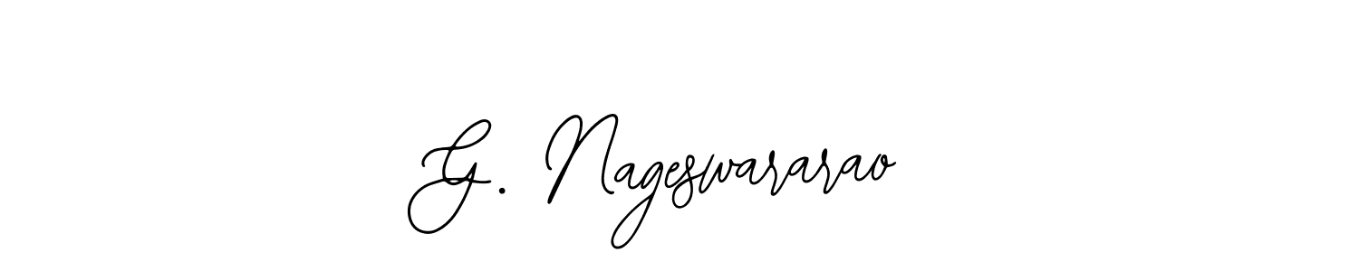 The best way (Bearetta-2O07w) to make a short signature is to pick only two or three words in your name. The name G. Nageswararao include a total of six letters. For converting this name. G. Nageswararao signature style 12 images and pictures png