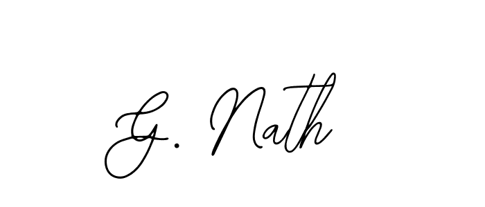 You should practise on your own different ways (Bearetta-2O07w) to write your name (G. Nath) in signature. don't let someone else do it for you. G. Nath signature style 12 images and pictures png