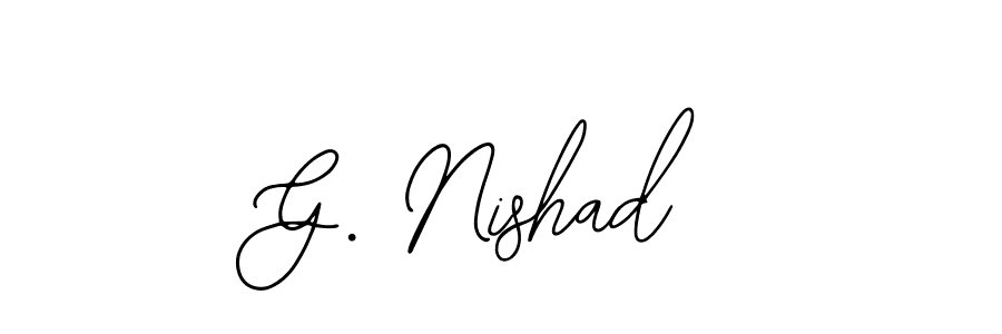 Best and Professional Signature Style for G. Nishad. Bearetta-2O07w Best Signature Style Collection. G. Nishad signature style 12 images and pictures png