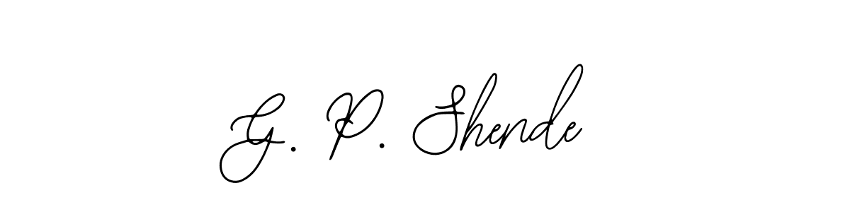 Make a beautiful signature design for name G. P. Shende. With this signature (Bearetta-2O07w) style, you can create a handwritten signature for free. G. P. Shende signature style 12 images and pictures png