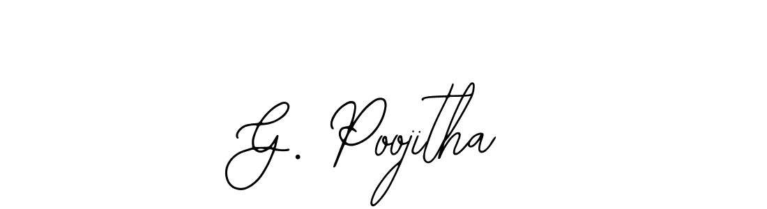 Make a beautiful signature design for name G. Poojitha. Use this online signature maker to create a handwritten signature for free. G. Poojitha signature style 12 images and pictures png